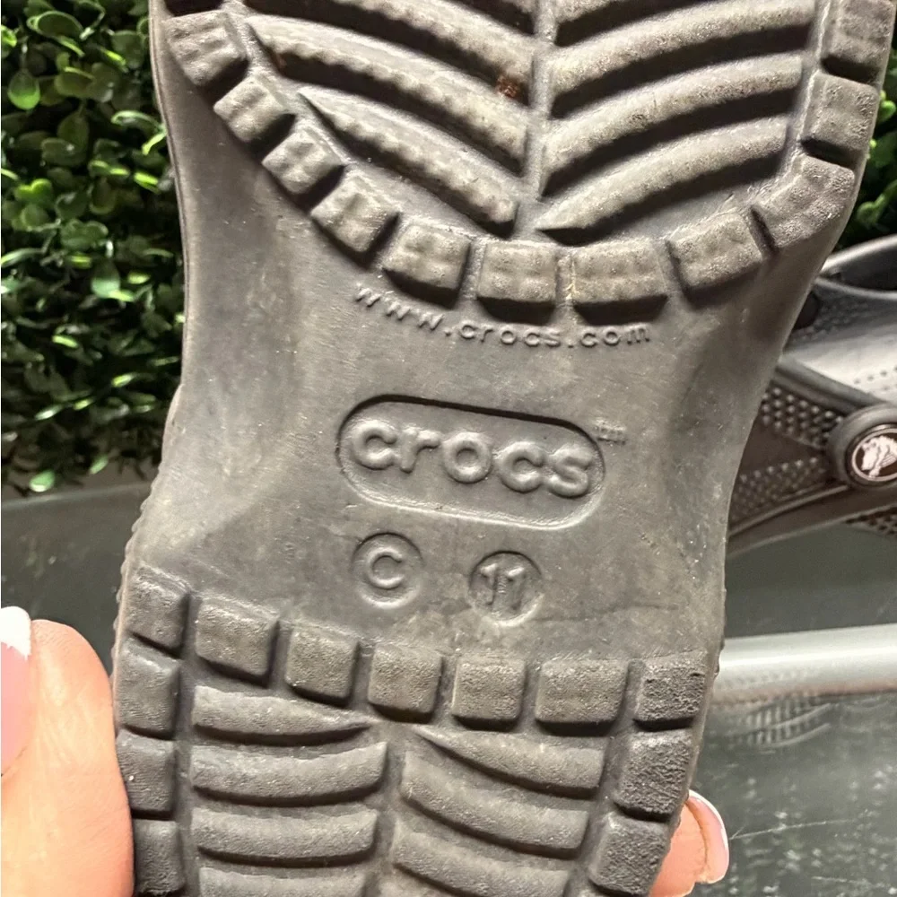 CROCS Kids Gray Clogs with Colorful Mario Charms